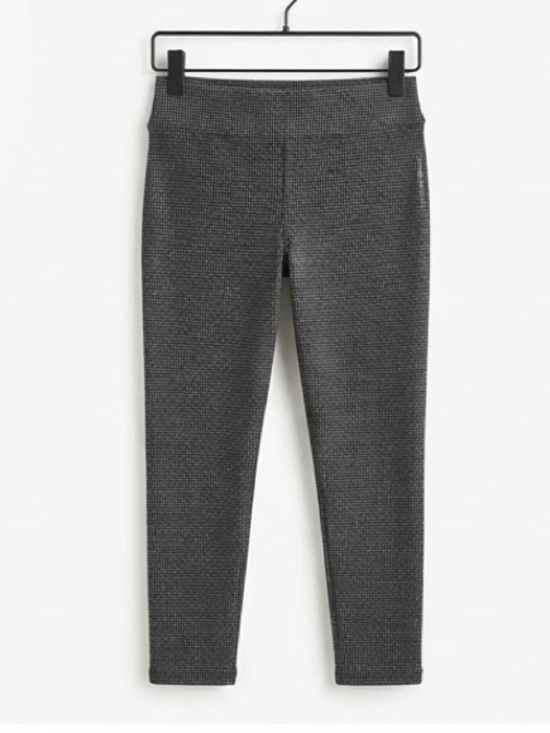 Penningtons Pants - Penningtons Houndstooth Pull-On Knit Pants Black White Plus Size 3X